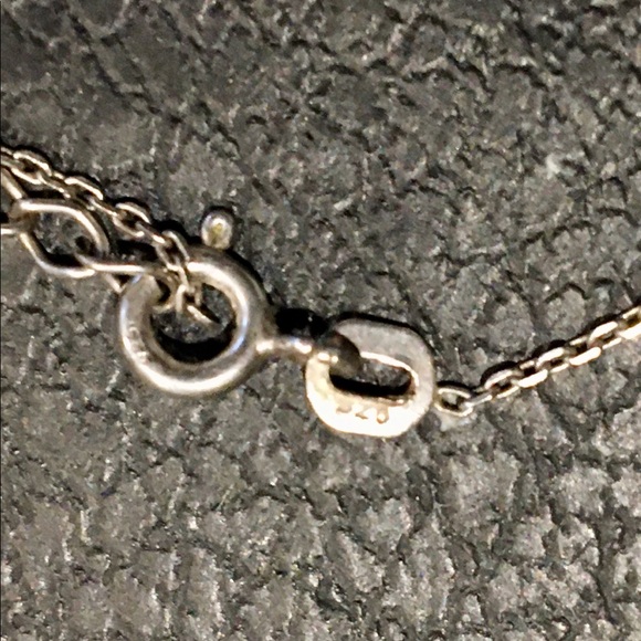 Sterling Silver, Evil Eye🧿 Necklace, w/ Crystals - Picture 4 of 8
